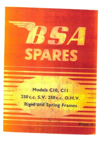 Bsa motorcycle motorbike c10 - bsa,