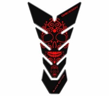 Tank Pad Protector Red Skull for Kawasaki KR-1 KR1 250 KR-1S KR1S 250