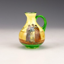 Royal Doulton China Miniature Seriesware Dutch A Harlem Jug - Chipped But Lovely