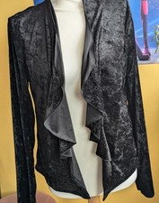Fairycore black crushed velvet