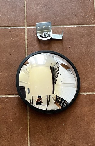 Convex safety mirror - mirror, traffic