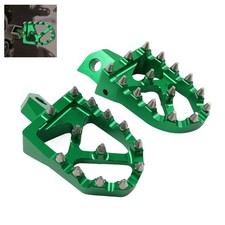 Green MX Style Foot Pegs Pedal