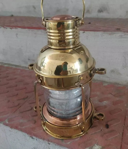 Lantern nautical brass - nautical,