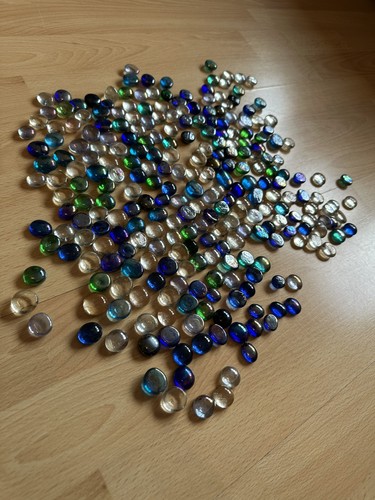 265 mixed glass nuggets - 265,
