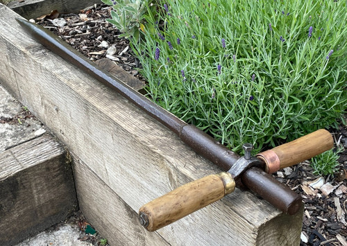Vintage cast iron handle - iron, t