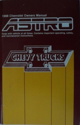 1988 chevrolet astro - chevrolet, van