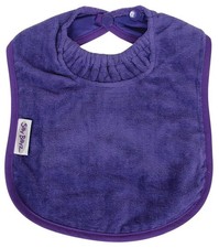 Silly Billyz Large Plain Towel Bib (Purple)