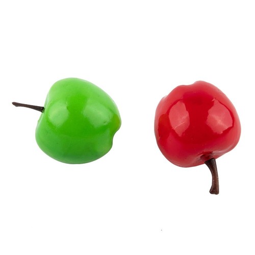 Realistic plastic apples - plastic,