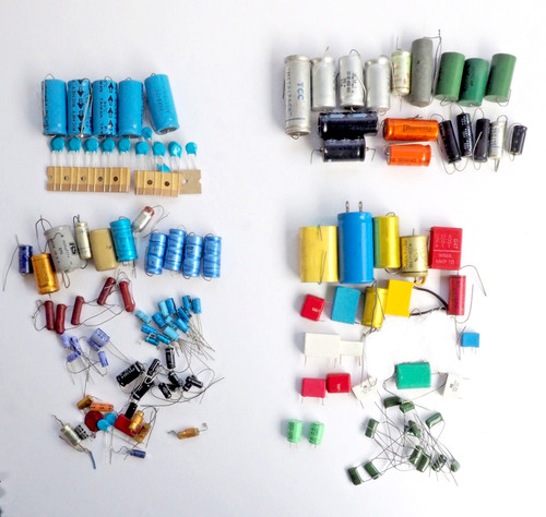 Vintage capacitors joblot - vintage,