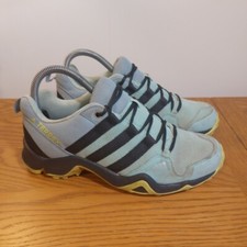 ADIDAS Terrex AX2R Sneaker Trainers Blue Hiking Trail Shoes UK Size 4. Used 