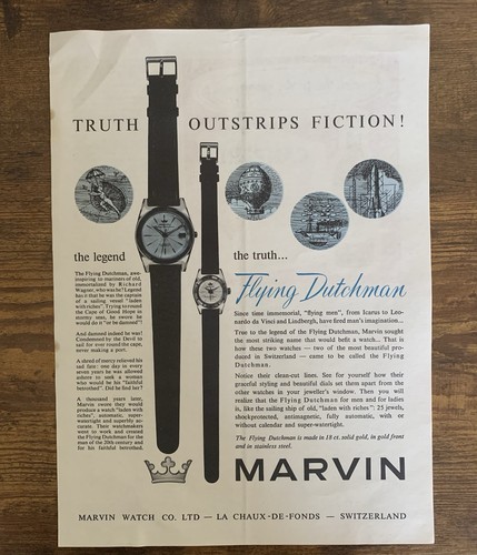 1959 marvin watch flying - 1959,