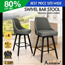 ALFORDSON 4x Bar Stools Swivel
