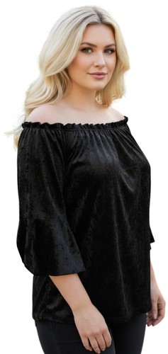 Lush black crush velvet flared - lush,