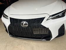 Front Bumper Tow Hook License Plate Mount Bracket Kit For Lexus IS 2021-2025 New