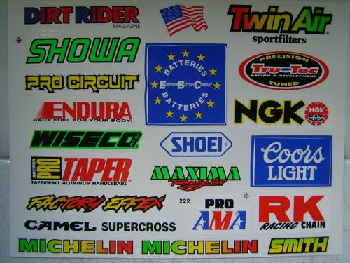 New motocross enduro sticker - motocross,