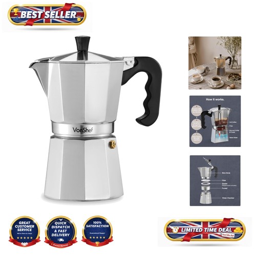 Stovetop aluminium cup - aluminium, 6