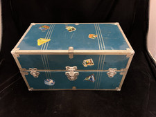 Antique Vintage Doll Wardrobe Trunk