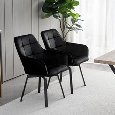 2 Pcs Swivel Velvet Dining