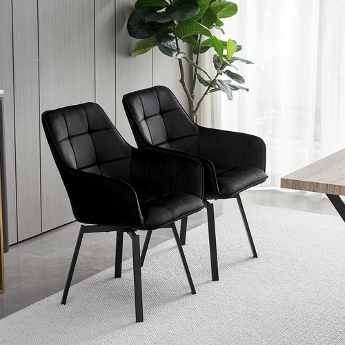 Pcs swivel velvet dining - 2,