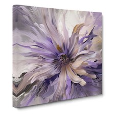 Lavender Flower Abstract Art