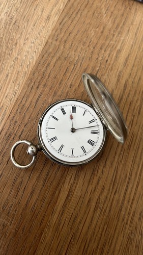 Antique silver pocket - silver,