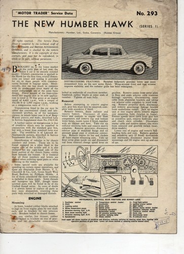 1957 the new humber - the,