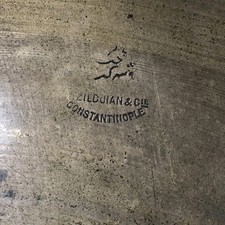K. Zildjian & CIE Constantinople Cymbal Crash Hi Hat  12” w/Grommet c.1907-1913