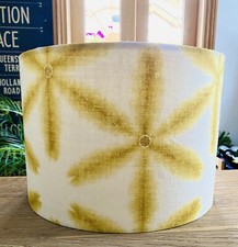 MADE TO ORDER LAMPSHADE VANESSA ARBUTHNOTT JAPONICA FABRIC SAFFRON OCHRE YELLOW
