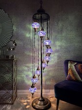 9 Glass Blue Colour Turkish