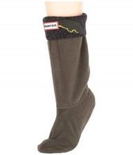 Little Kid Hunter Original Boot Dark Olive Wave Cuff Socks Winter Size XS (5-7)