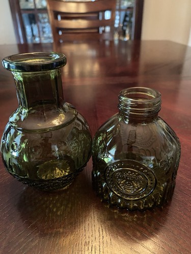 Set two olive green pressed - set,