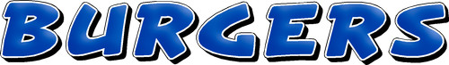 Burgers text sticker cafe - burgers,