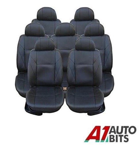 Full set black leather look - full, 7x