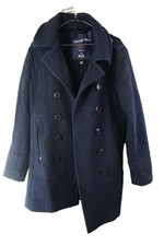 SUPERDRY Wool Navy Blue Pea