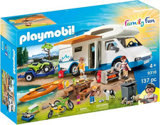 PLAYMOBIL  9318 Family Fun Camping Adventure Mega Camper Van Set 137pc