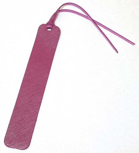 Leather bookmark saffiano - bookmark,