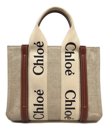 Chloe woody canvas beige - chloe, tote