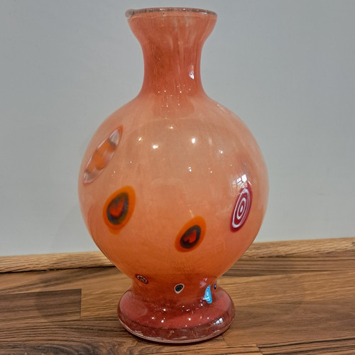 Murano millefiori glass vase - murano,
