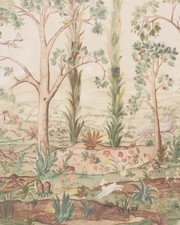 GP & J BAKER CURTAIN FABRIC 'TALL TREES - SUNSET' 3 METRES PANEL - KIT KEMP