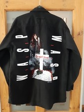 Rare Vintage 90s .. W.A.S.P/ Wasp Crismson Idol Button Up Shirt .. Medium 