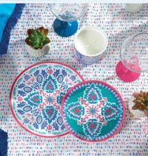 8 X Melamine Dinner Set