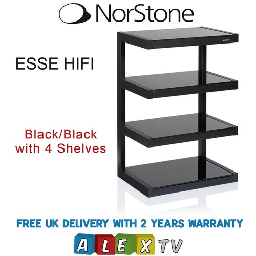 Norstone esse black hifi rack - norstone,