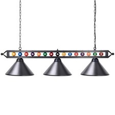 Pool Table Lights,  59 inch Billiard Table Light with 3 Metal Shades,