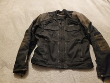 Heine Gericke Men's Motorbike Jacket,Black Denim/Leather,size 52 [42 uk] Biker