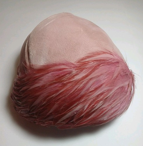 Vintage 1950s pink feather - vintage,