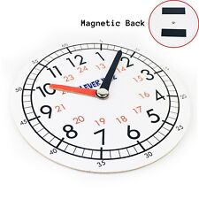 Children's Time Teaching Clock Educational Kids Learn To Tell Time Magnetic Back