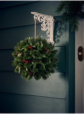 Red Berry Topiary Ball – Artificial Hanging Xmas Decoration Indoor Outdoor