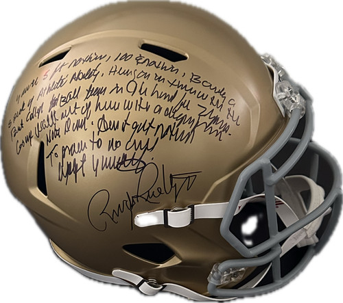 Rudy ruettiger signed notre - rudy,