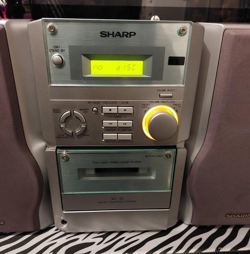 Sharpes mini stereo with twin - mini,