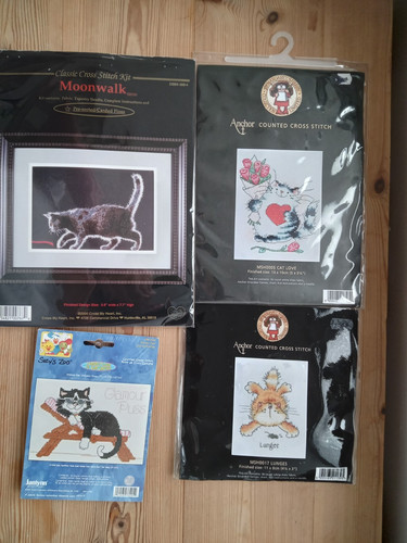 Cross stitch kits cats lot - "cats",